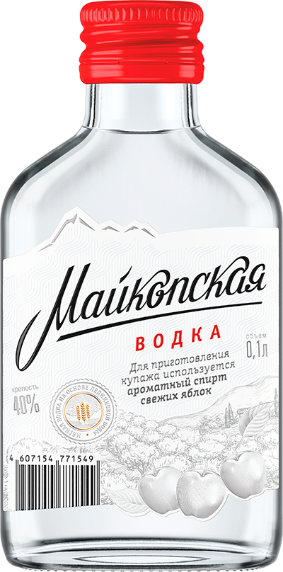 Водка "Майкопская", 40%, 0,1л