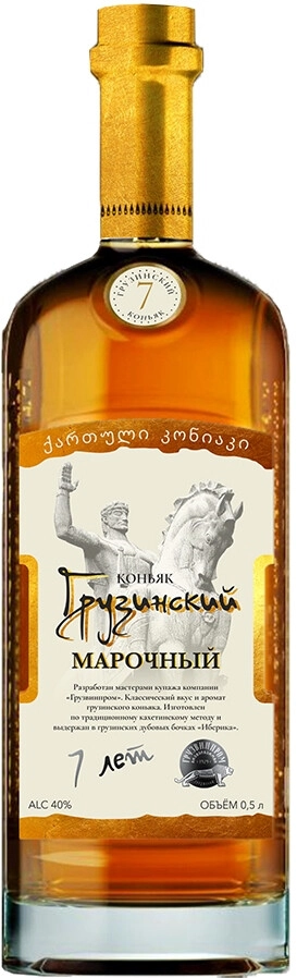 Коньяк Грузинский семилетний «Грузинский Марочный» 0,5 л, 40%