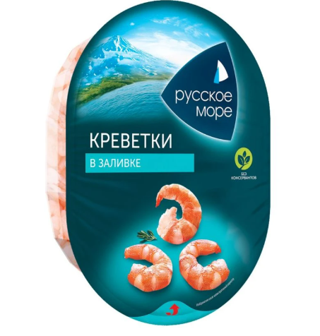 Мясо креветки в заливке "Русское море" 180г