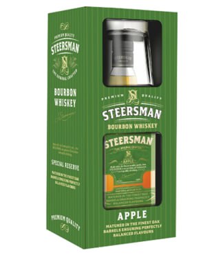 Коктейль "Steersman Apple" 35% 0,7л  П/У с бокалом