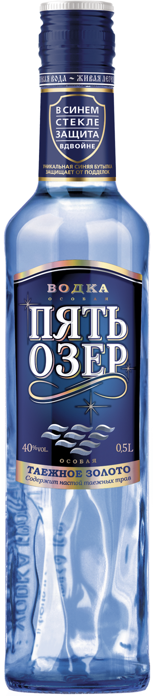 Водка "Пять Озер" Особая 0,5л 40% *200