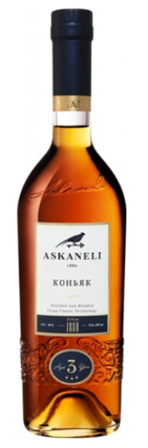 Коньяк Грузинский трехлетний «Askaneli» 0,5 л, 40%