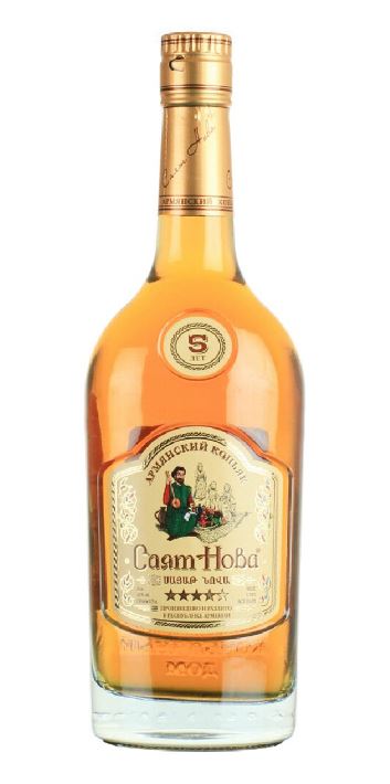 Коньяк Армянский пятилетний «Саят Нова» 0,25 л, 40%