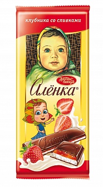 Шоколад Аленка Клубника со Сливками 87г
