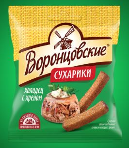 Сухарики Воронцовские со вкусом холодца с хреном 40г