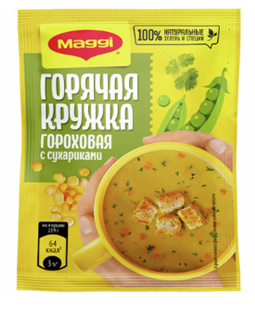 МАГГИ Горячая кружка Гороховая с сухариками 19г