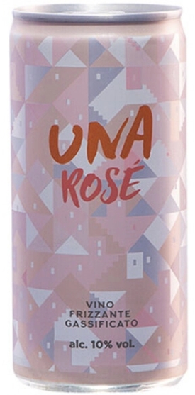Вино игристое розовое п/сухое «Una Rose Frizzante» 0,2л, 10%