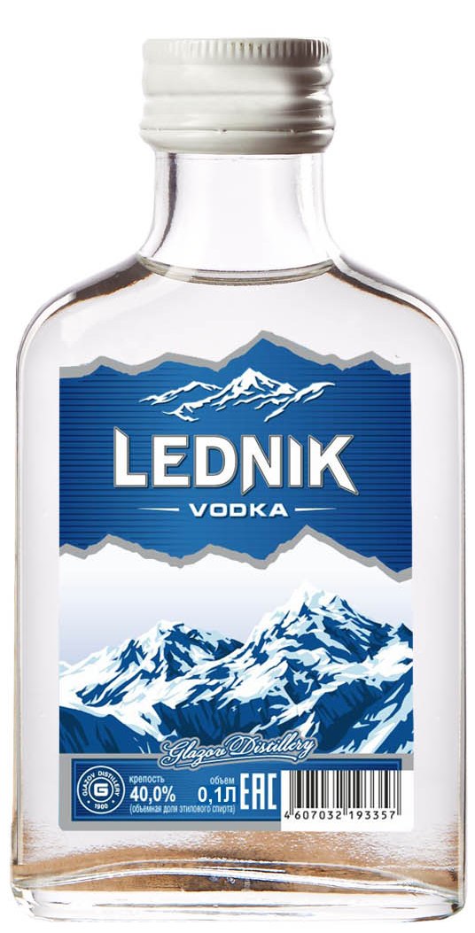 Водка особая "ЛЕДНИК", 40%, 0,1л