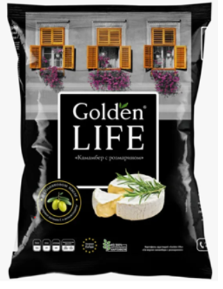 Чипсы Golden Life "Со вкусом Камамбера с розмарином" 90г