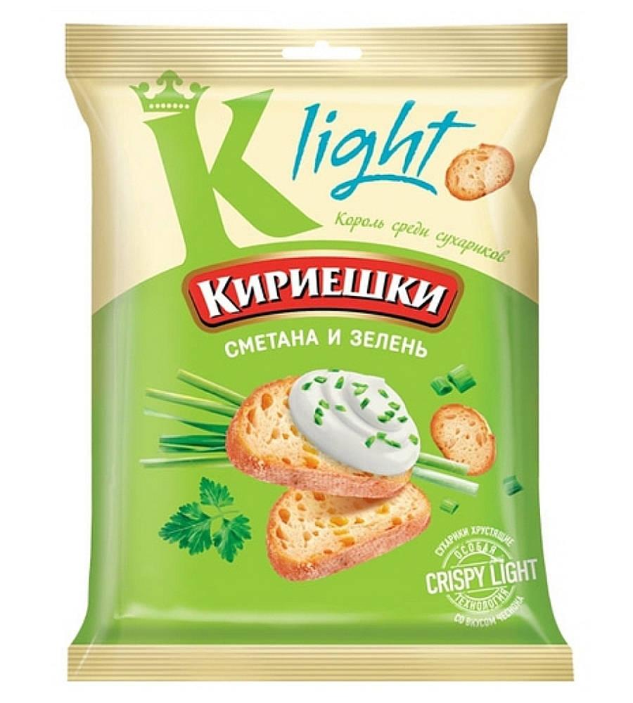 Сух.КИРИЕШКИ Light пшен. Сметана с зеленью 33г