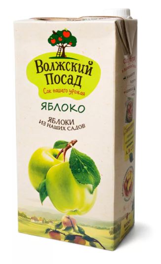 Сок "Волжский Посад" яблочный 2л М