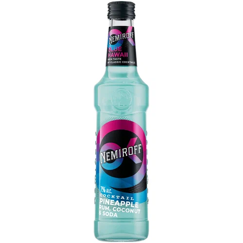 Коктейль «Nemiroff Blue Hawaii» 0,33л, 7% с/б 
