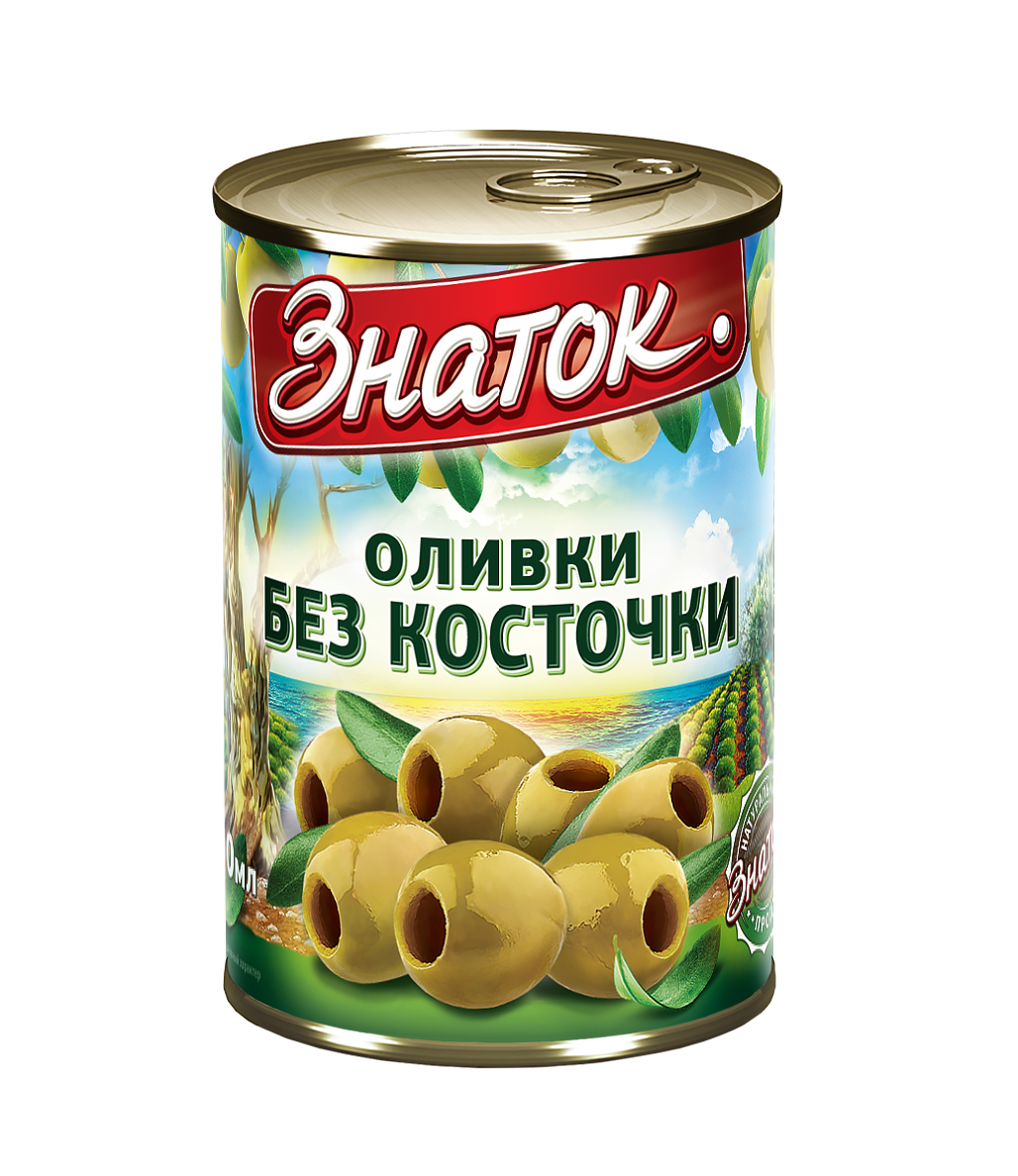 Оливки без косточек "Знаток" Испания, 280гр