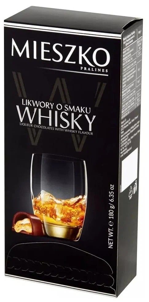 Набор шоколадных конфет "Mieszko" WHISKY CHEERS, 180гр