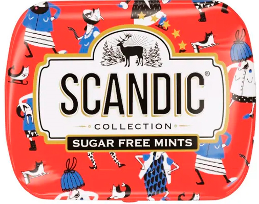Драже SCANDIC без сахара Клубничный микс 14г