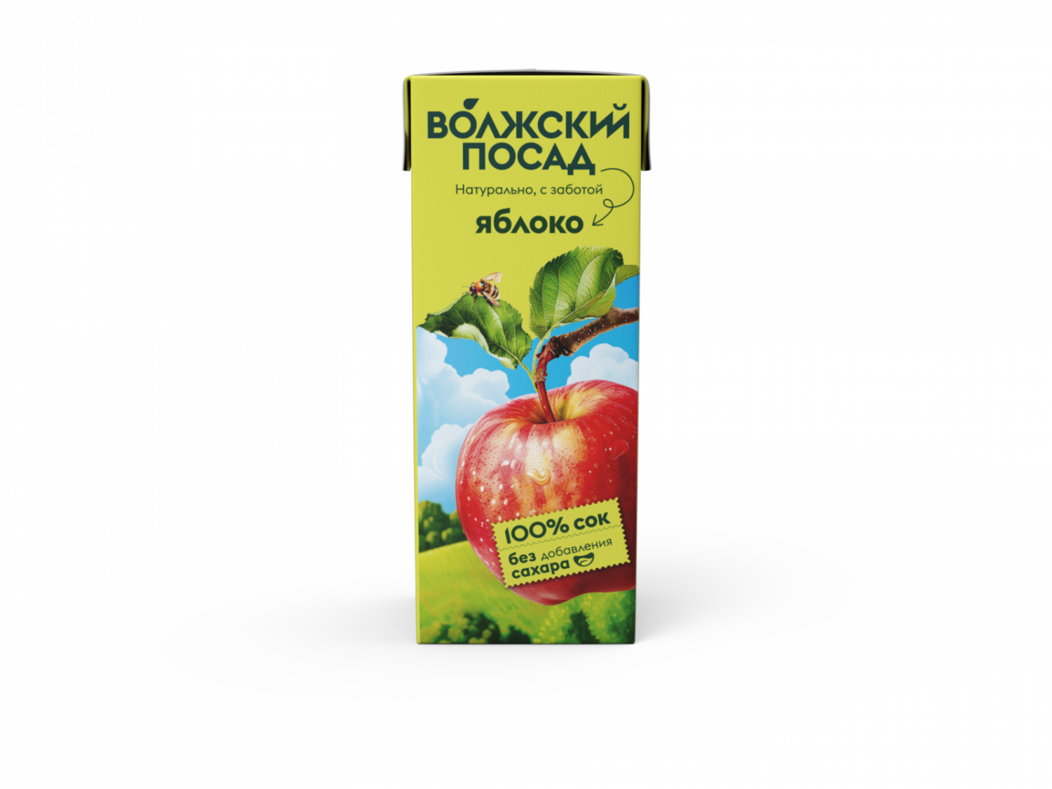 Сок "Волжский Посад" яблочный 0,2л М