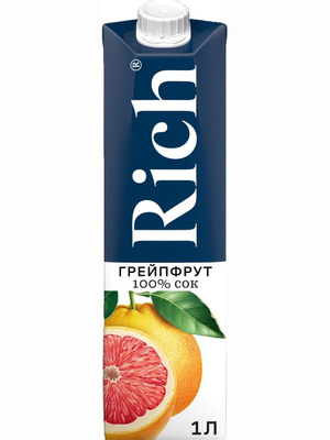 Сок "RICH" грейпфрут 1лМ