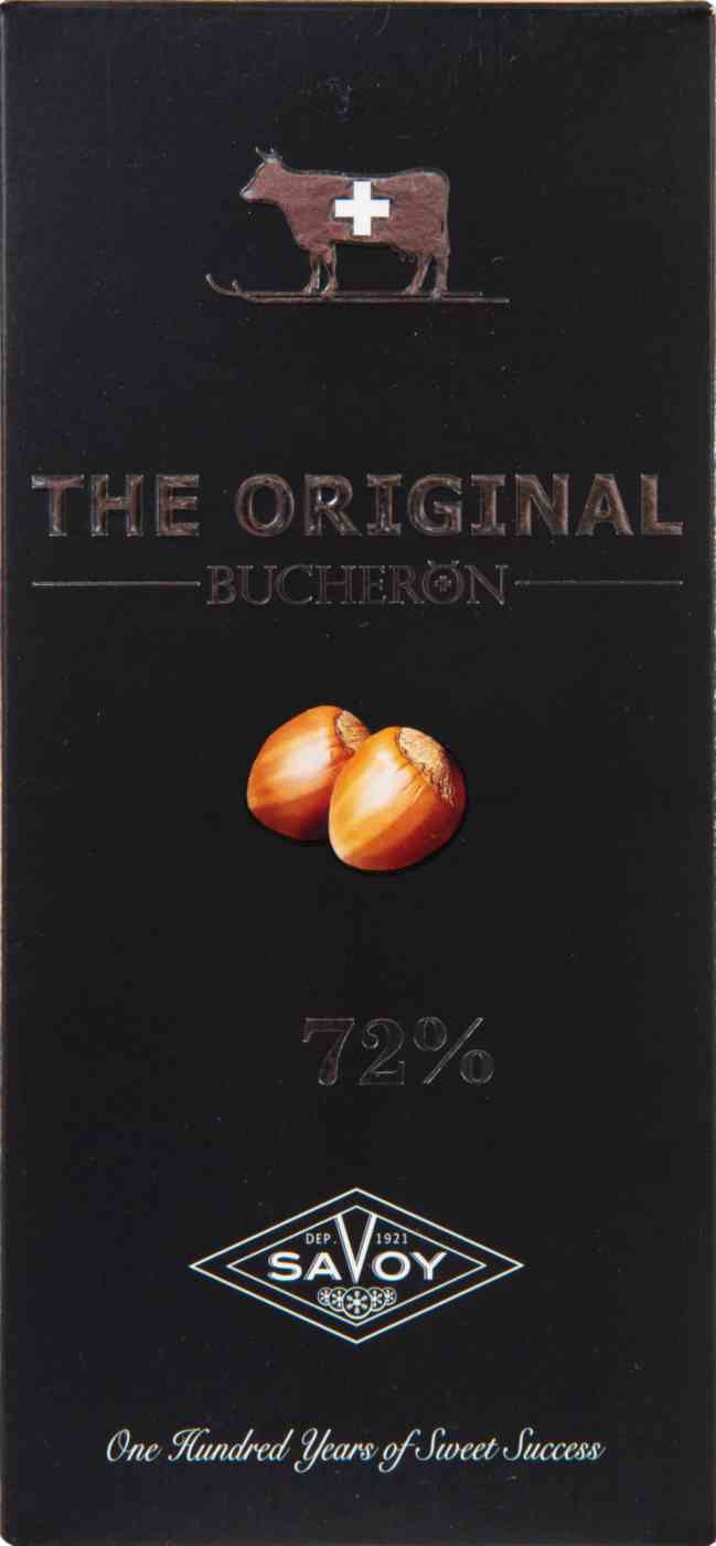 BUCHERON THE ORIGINAL горький шоколад с фундуком 90г