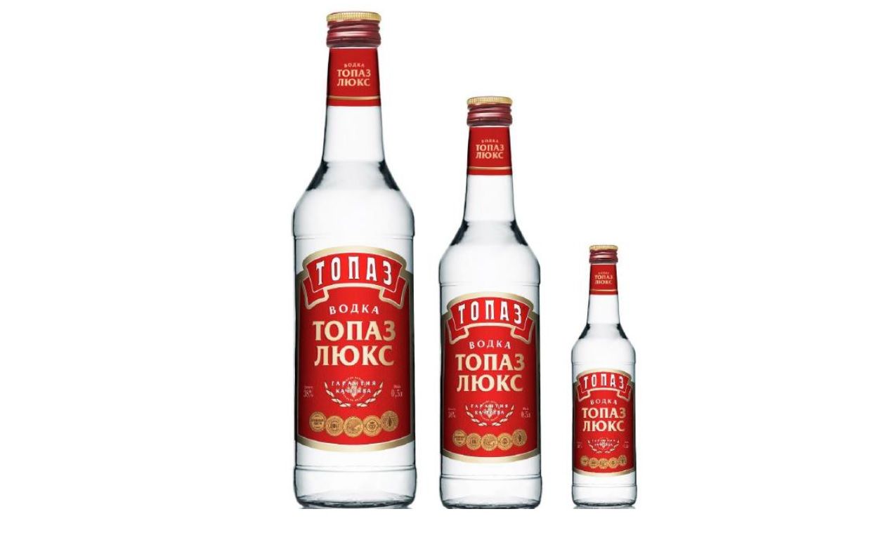 Водка "Топаз" Люкс, 38%, 0,5л