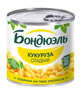 Кукуруза сладкая в зернах Bonduelle 170гр М