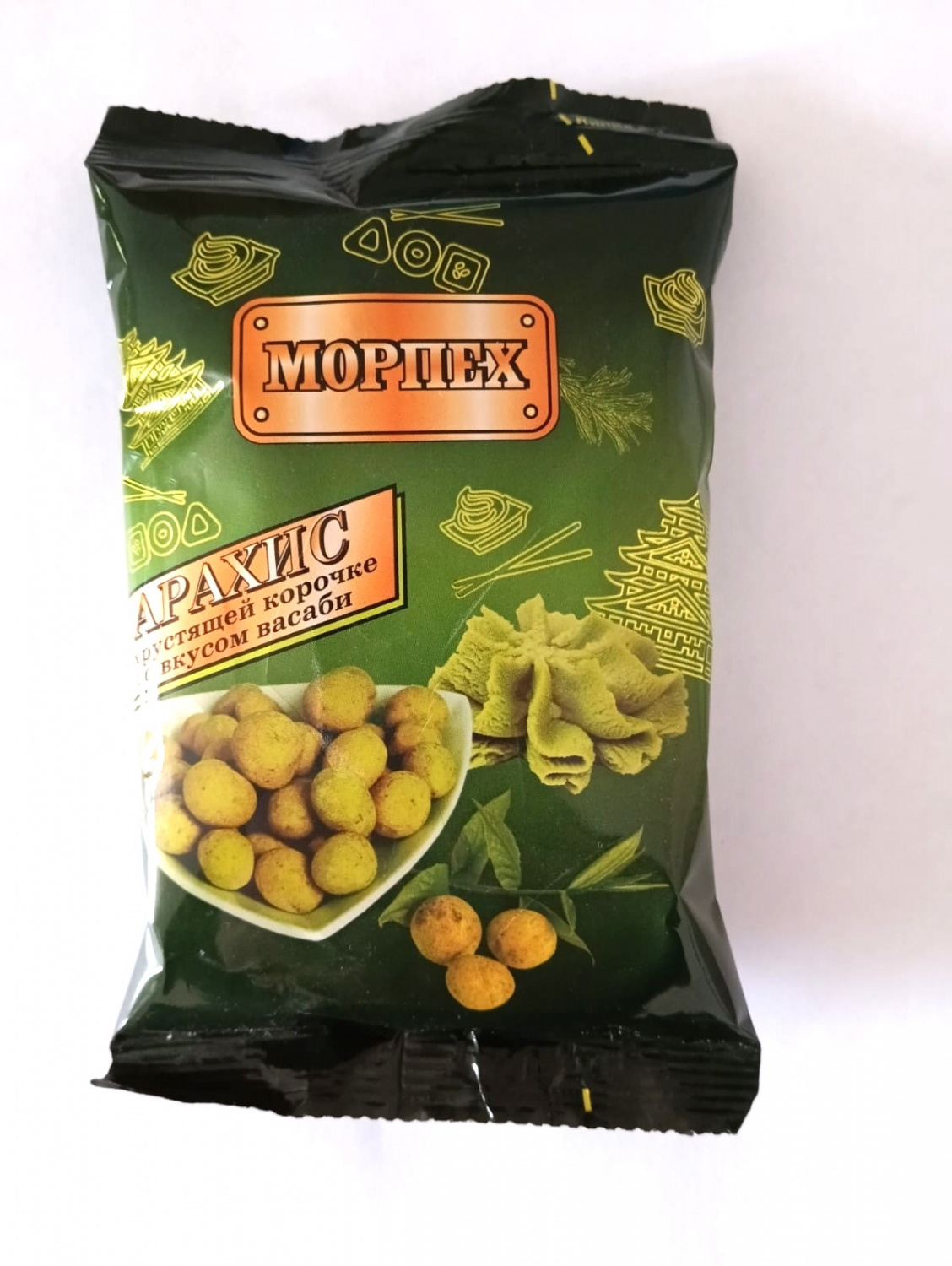 Арахис «Морпех» в хруст. корочке Васаби 100гр