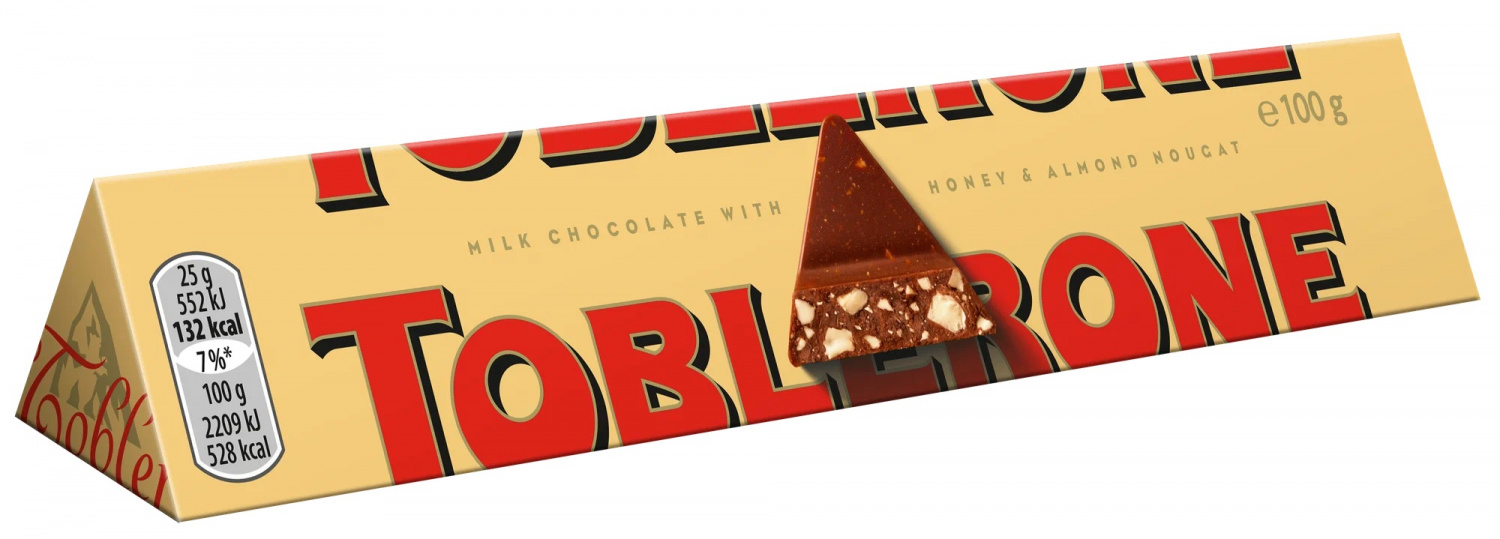 Шоколад "Toblerone" мол. с медово-миндальной нугой 100г