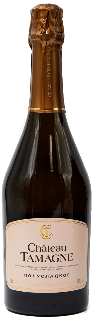 Вино игристое белое п/сладкое «Château Tamagne» 0,75 л, 13%