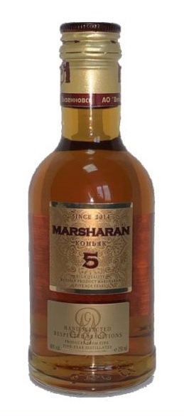 Коньяк Российский пятилетний «Marsharan» 0,25 л, 40%