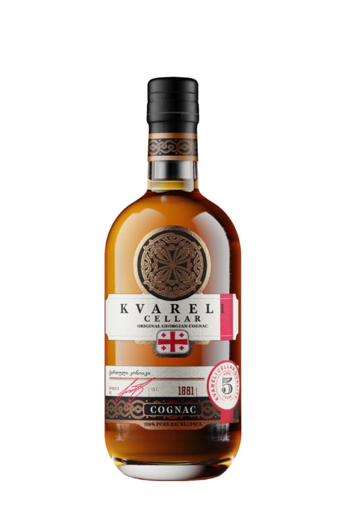 Коньяк Грузинский пятилетний «Kvareli Cellar 5 Years Old» 0,5 л, 40%