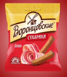 Сухарики Воронцовские со вкусом Бекон 40г