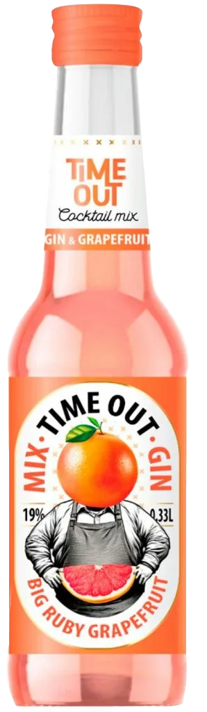Аперитив «Time Out Gin & Grapefruit» 0,33л, 19%