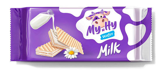 Вафли "Му и Ну" молочные 140г