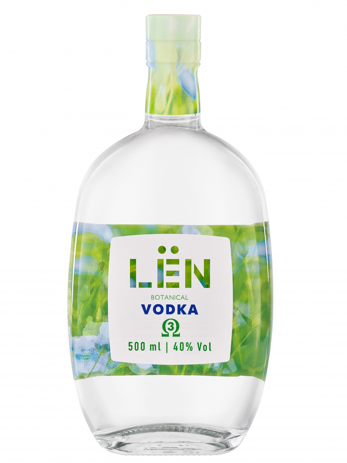 Водка "Лен" Омега-3, 40%, 0,5л