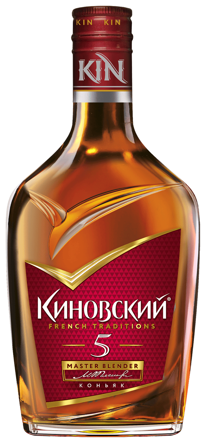Коньяк Российский пятилетний «Киновский» 0,25 л, 40%
