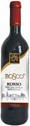 Вино Ит. "Боско" (Bosco) ординарное кр. п/сл. 10% 0,75л*