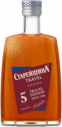 Коньяк АМ Российский"СТАРЕЙШИНА" 5* 40% 0,1л TRAVEL 2291