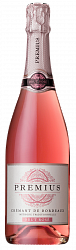 Вино игр N.АОС Bordeaux"PREMIUS.BRUT ROSE"КРЕМАН роз сух 12%0,75